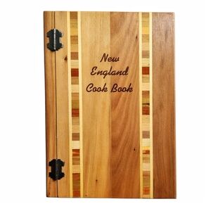 Vintage 1936 New England Cook Book – Wooden Cover Hinges – 300 Regional Recipes